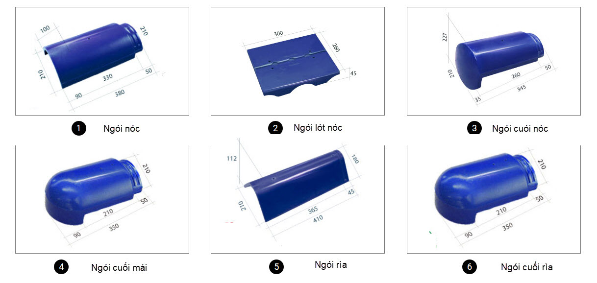 THÔNG SỐ KỸ THUẬT NGÓI PHỤ KIỆN