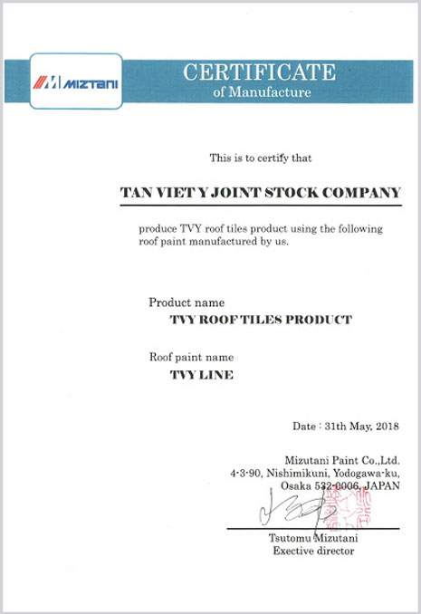 CHỨNG NHẬN ĐẠT ĐƯỢC